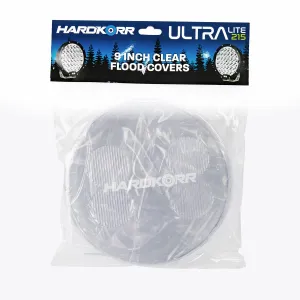 9" Clear Covers for Driving Lights With Flood Reflectors