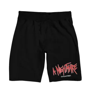 A Nightmare On Elm Street sleep shorts, black