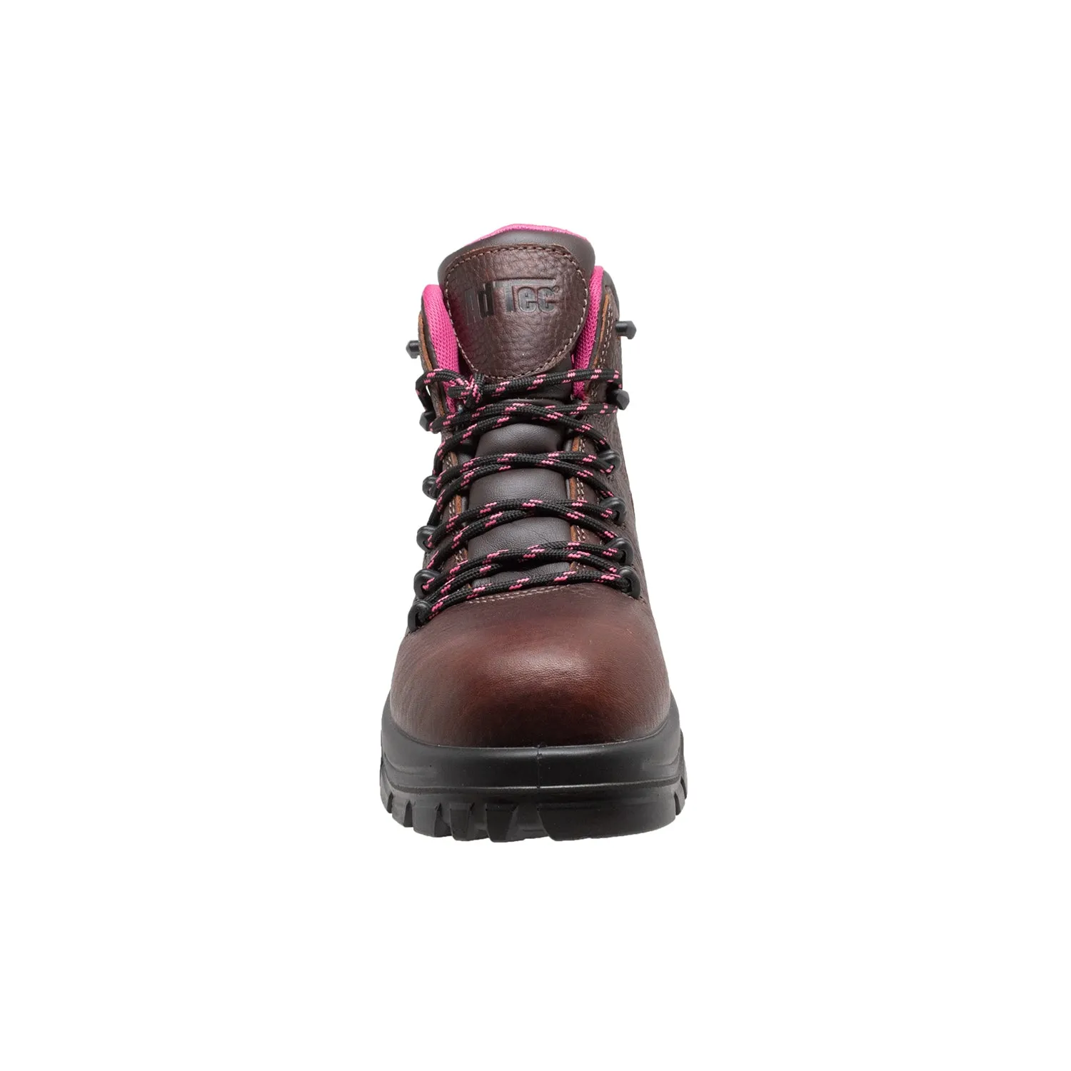 AdTec Womens 6in Waterproof Cap Toe Brown Work Boots