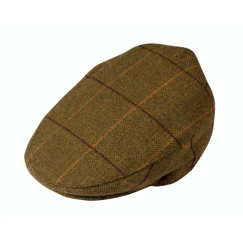 Alan Paine Rutland Tweed Waterproof Cap - Cedar