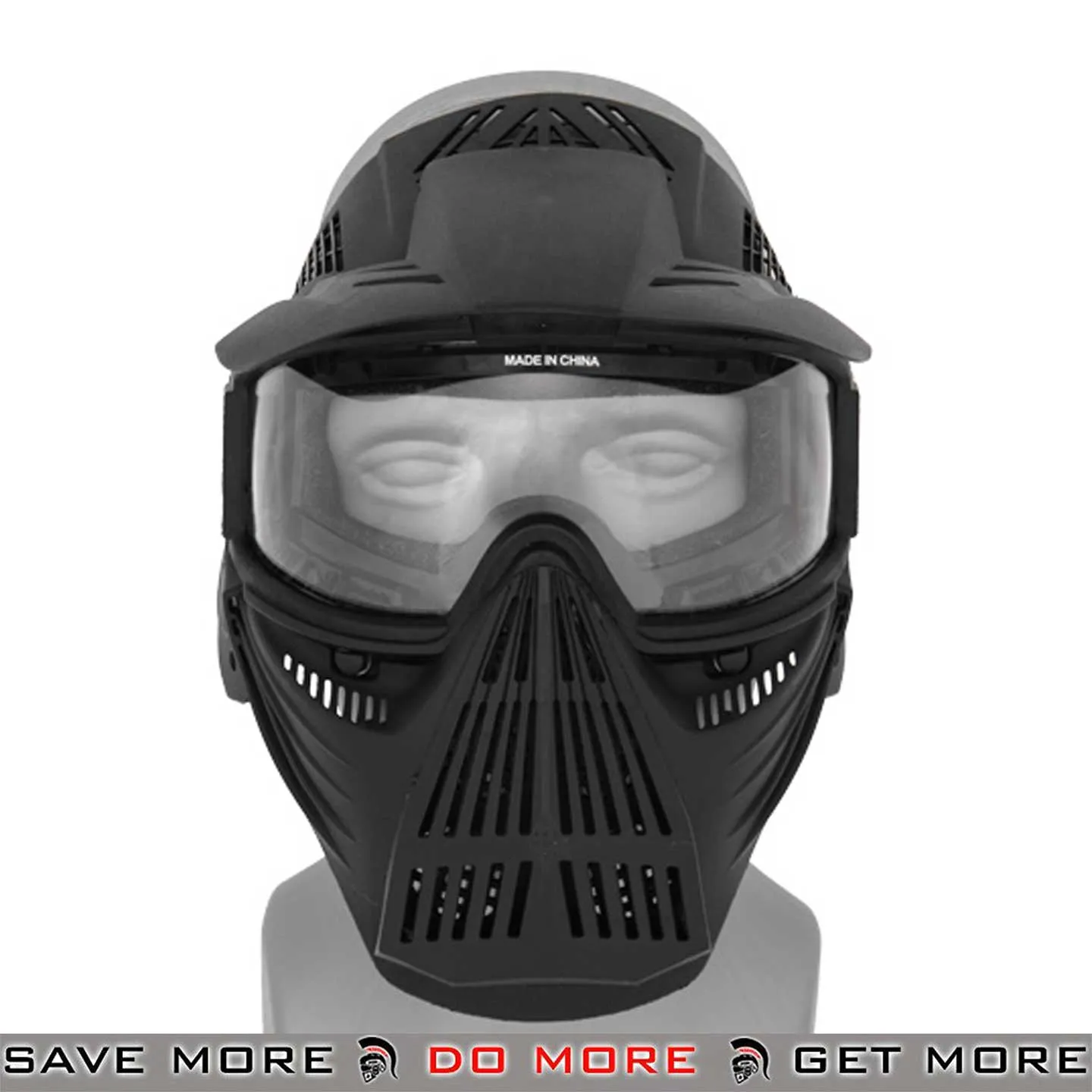 AMA Full Face Mask w/ Eye and Sun Visor Tactical ANSI z87.1 Rated Airsoft Safety Goggles