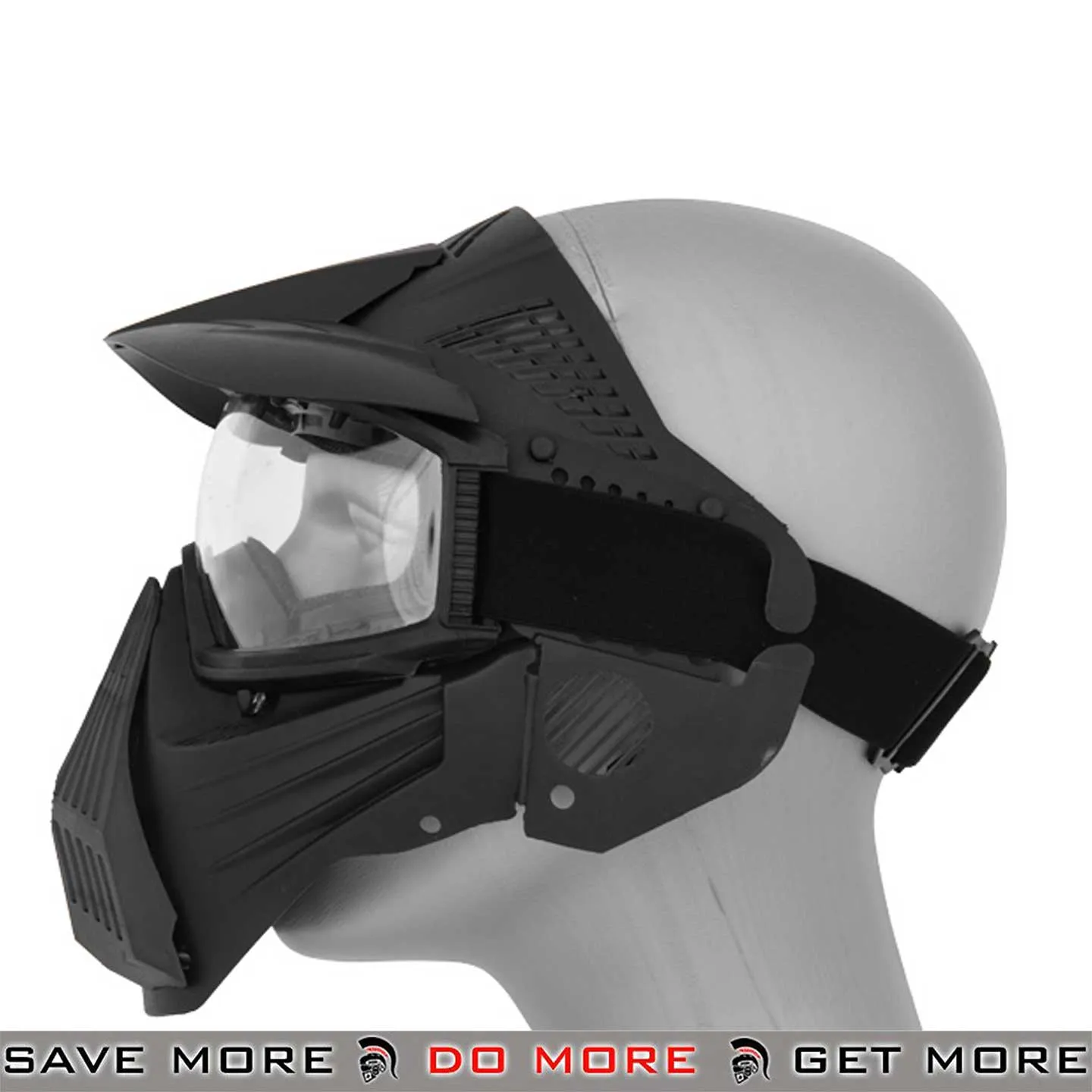 AMA Full Face Mask w/ Eye and Sun Visor Tactical ANSI z87.1 Rated Airsoft Safety Goggles