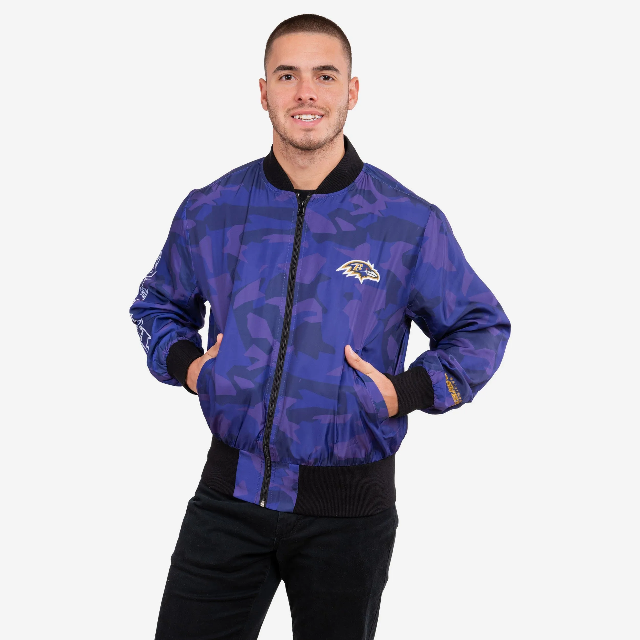 Baltimore Ravens Camo Bomber Jacket