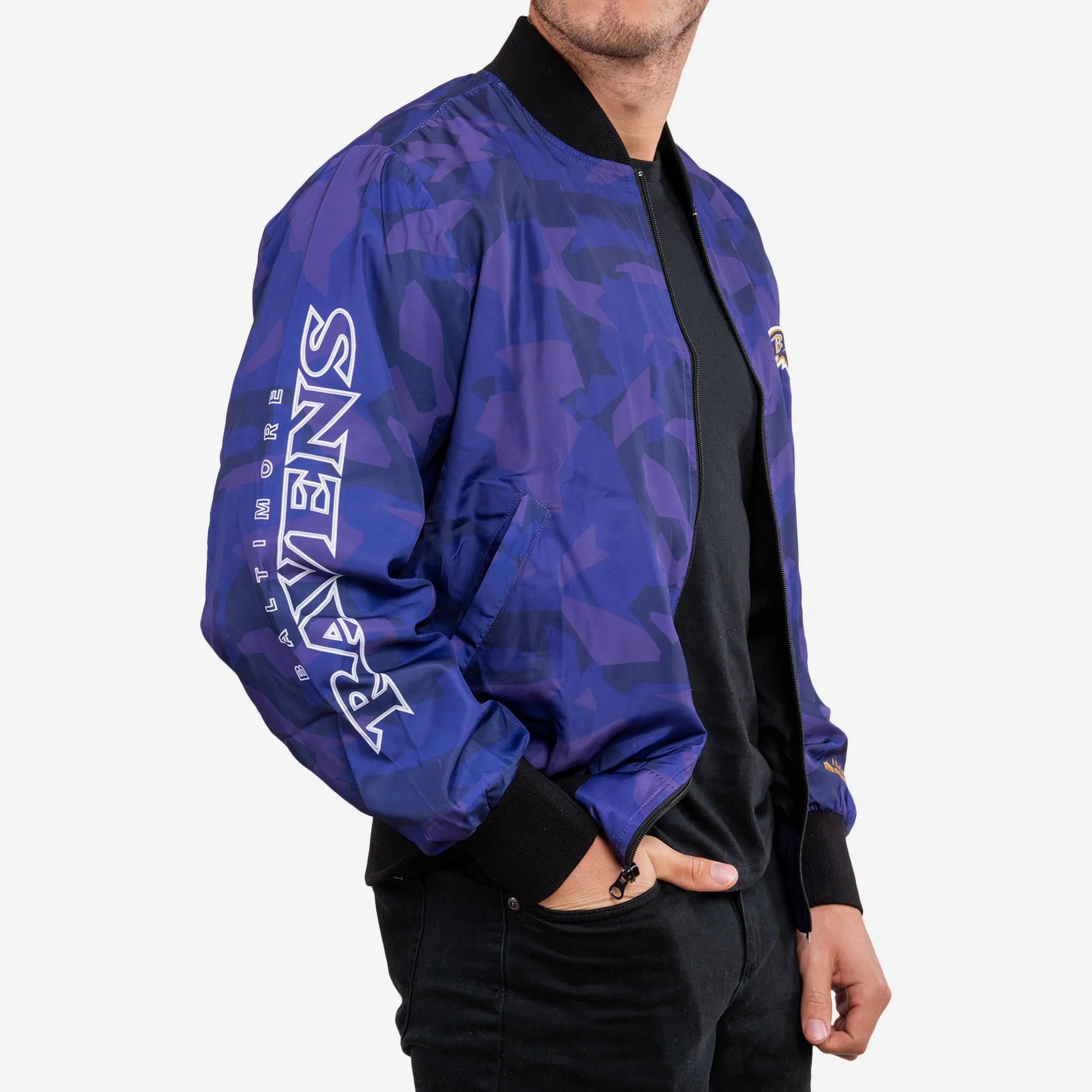 Baltimore Ravens Camo Bomber Jacket