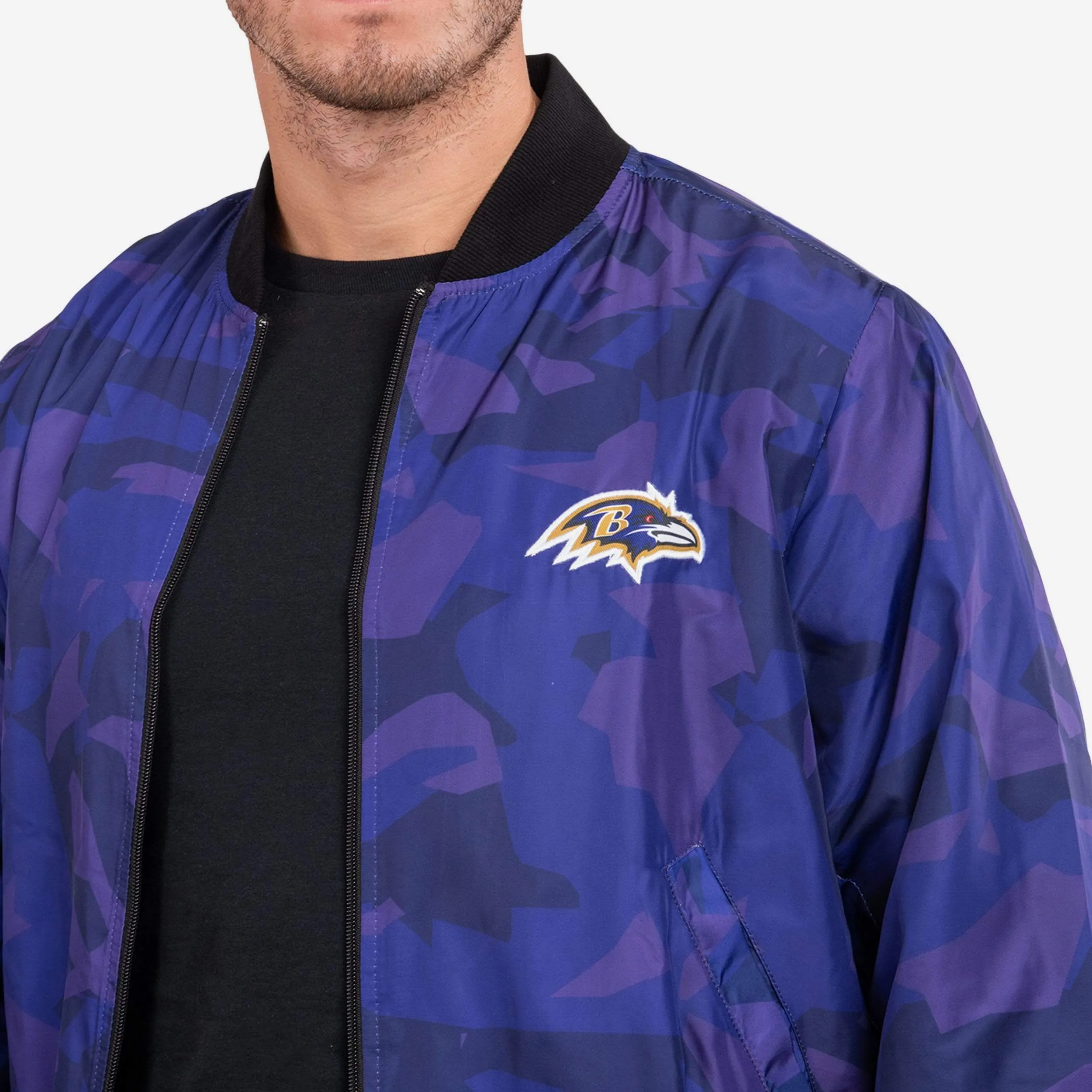 Baltimore Ravens Camo Bomber Jacket