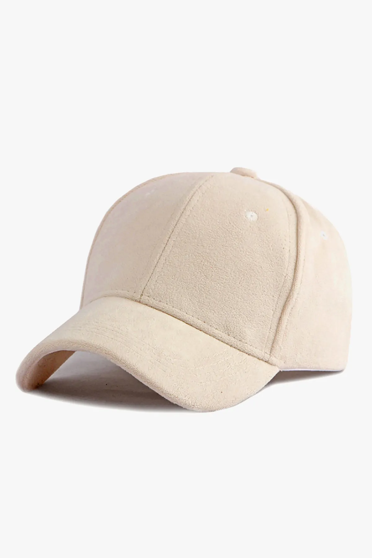 Basic White Suede Cap - A24 - MCP127R