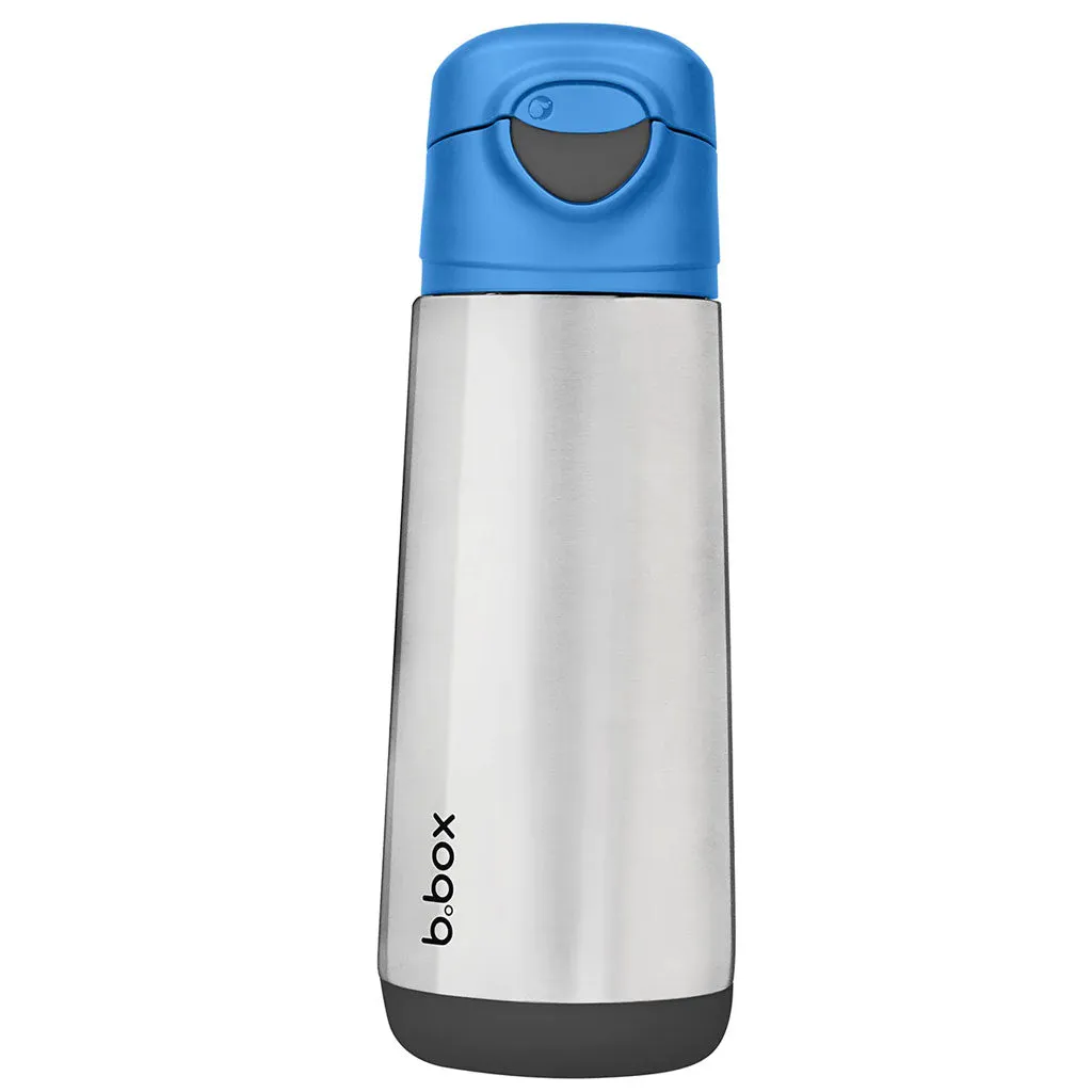 b.box Insulated Sport Spout Bottle - 500ml (Blue Slate)