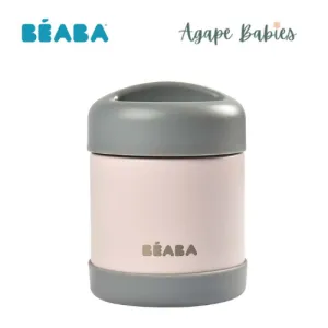 Beaba Stainless Steel Isothermal Portion 300 ml (Dark Mist / Light Pink)