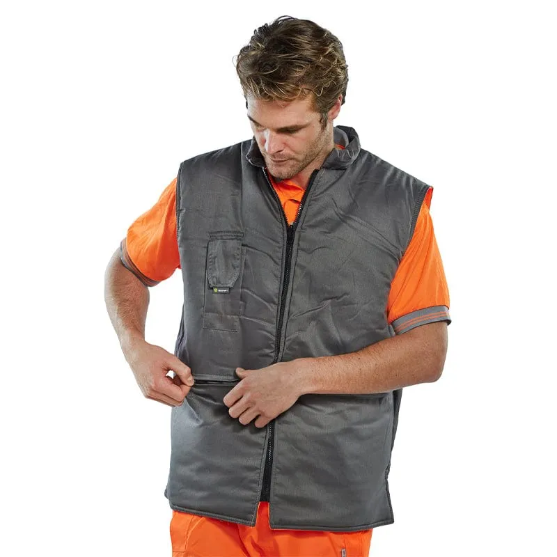 Beeswift Reversible Hi Vis Interactive Bodywarmer