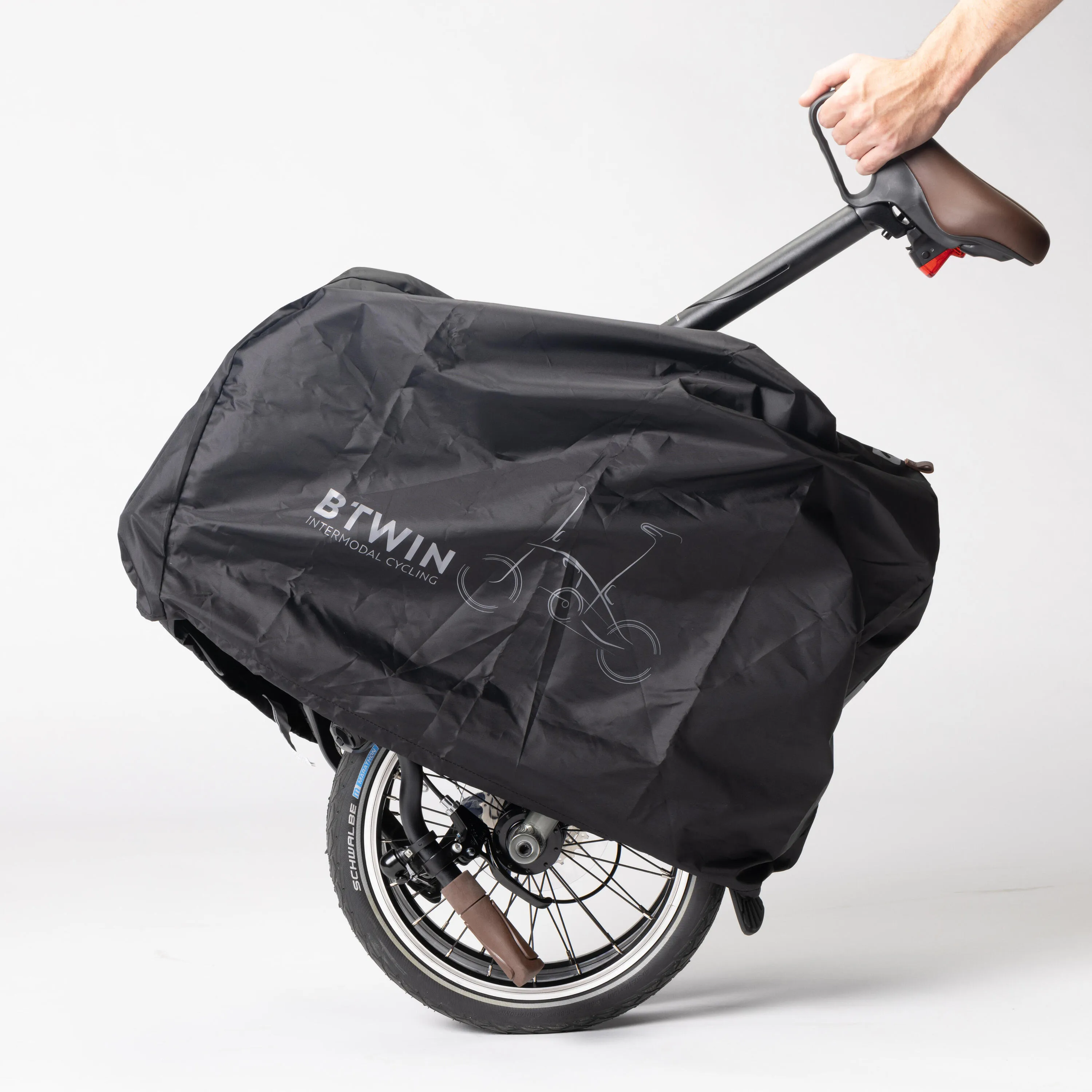 Bike Protective Cover   Bag for 16" Folding Bike BTWIN black