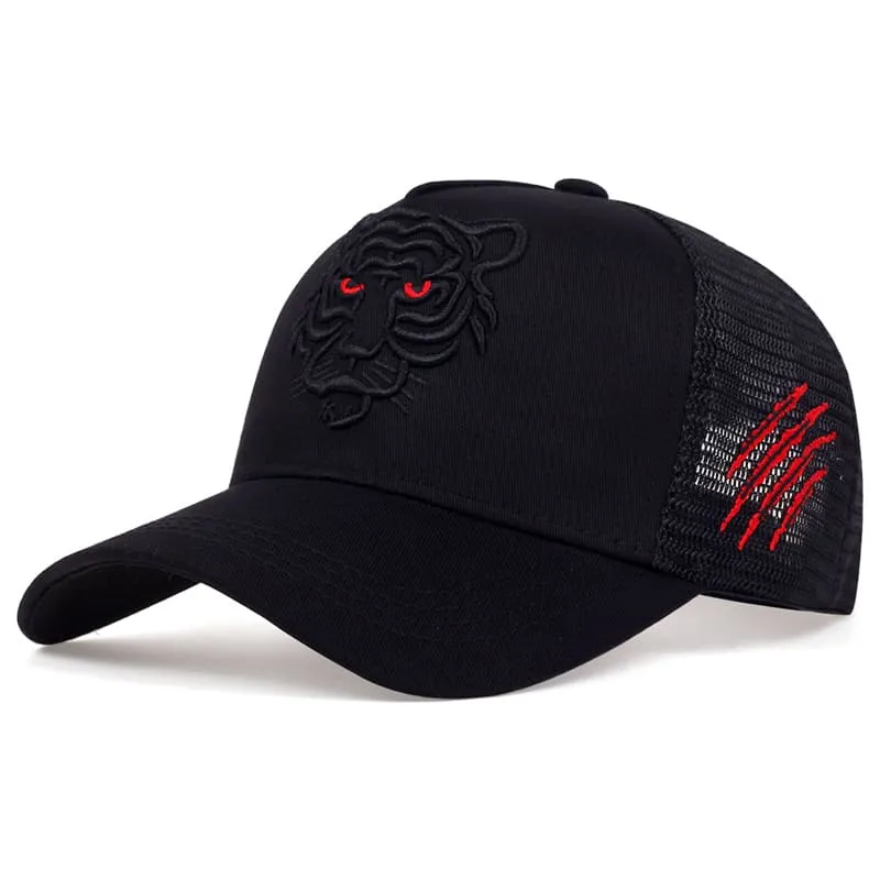 Black Tiger Cotton Baseball Cap