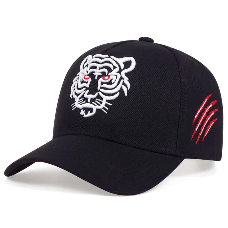 Black Tiger Cotton Baseball Cap