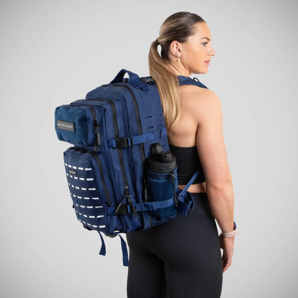 Built For Athletes Large Gym Backpack Navy/White