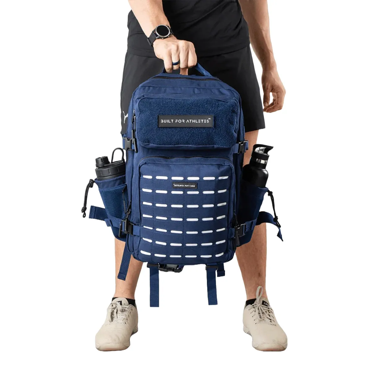 Built For Athletes Large Gym Backpack Navy/White