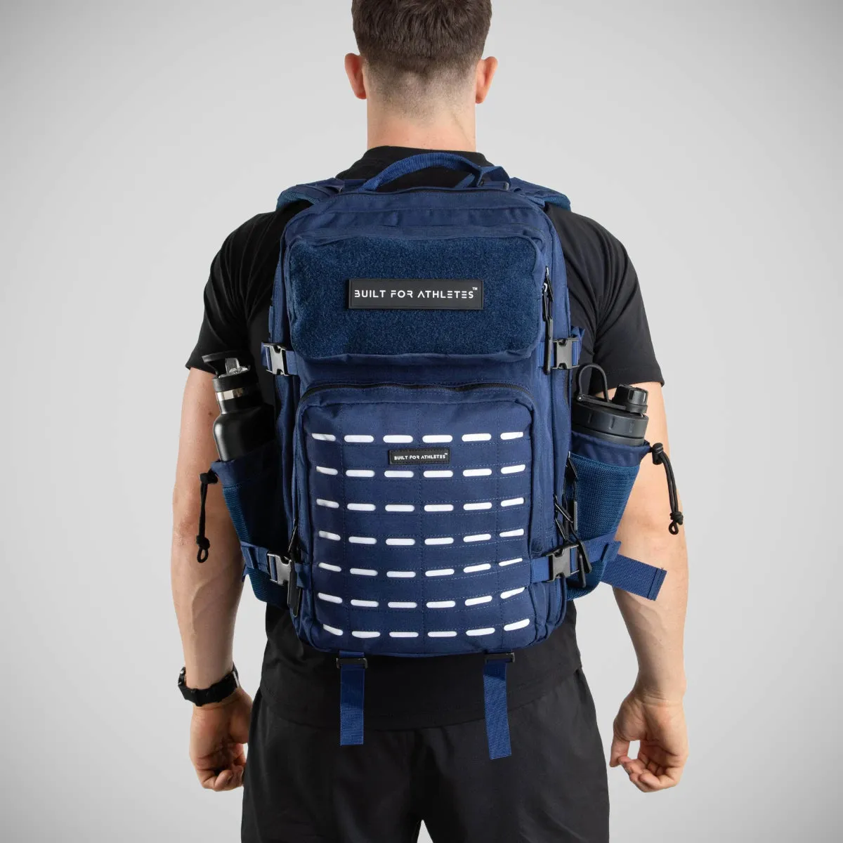 Built For Athletes Large Gym Backpack Navy/White