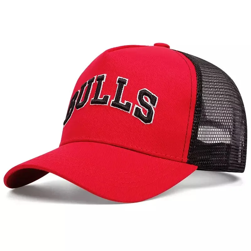 Bulls Red Trucker Cap