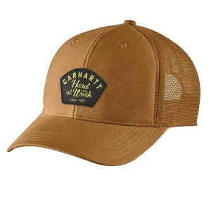 Carhartt 106189 Men's Canvas MeshBack Work Patch Cap