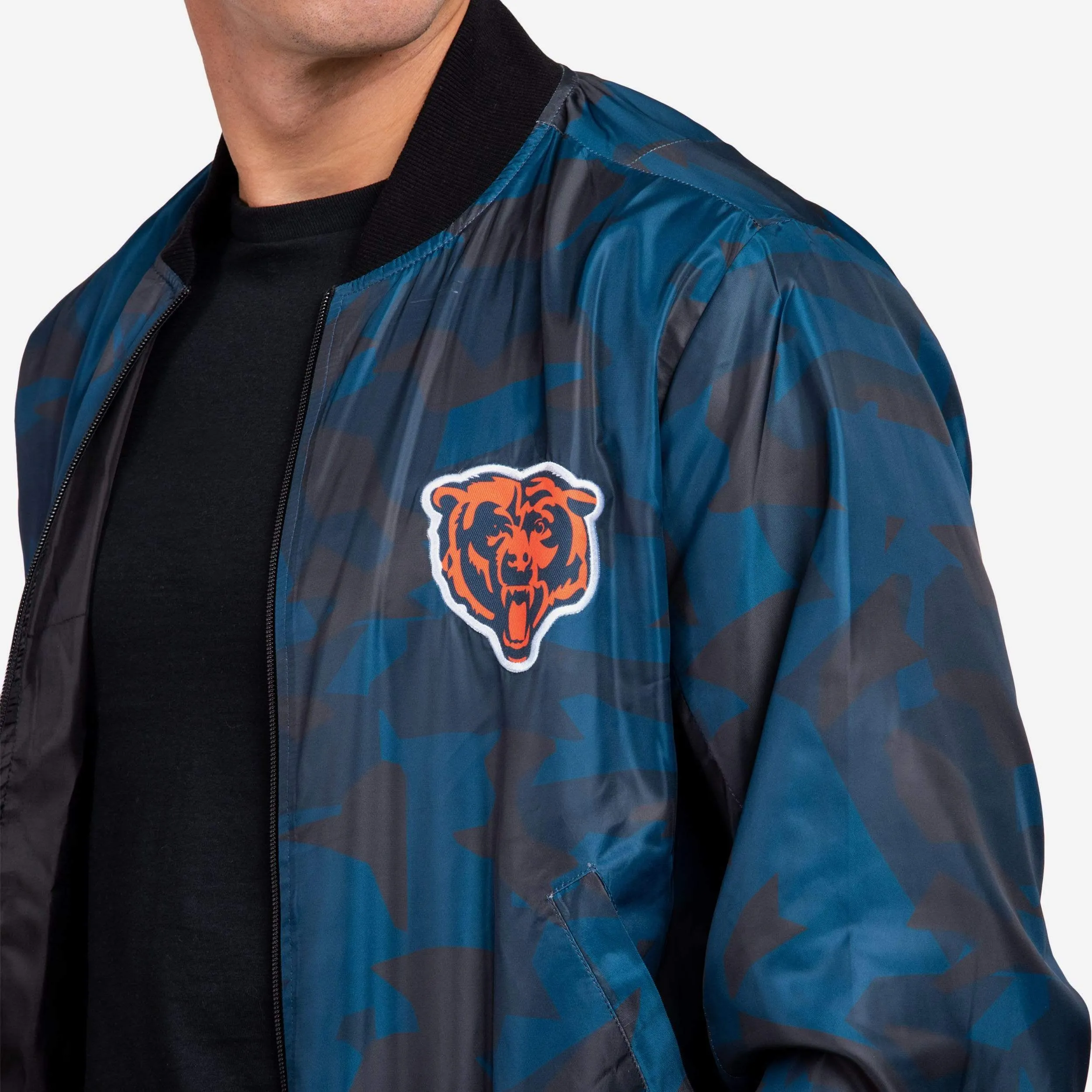 Chicago Bears Camo Bomber Jacket