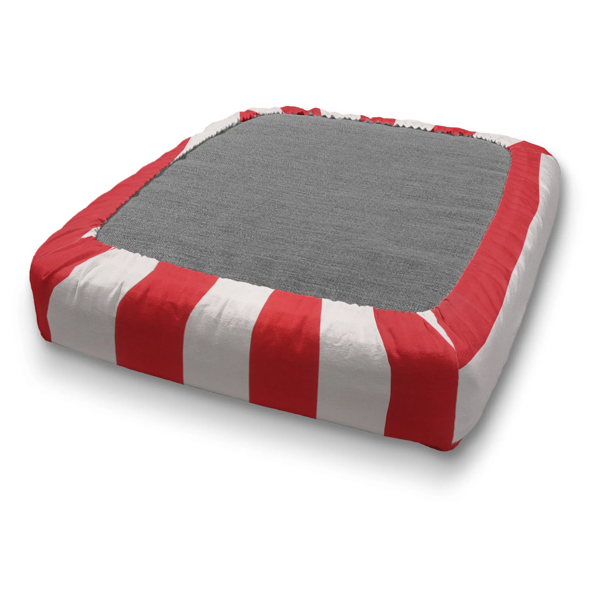 Custom Water Resistant Elastic Fitted & Protective Cushion Cover - Cabana Stripe