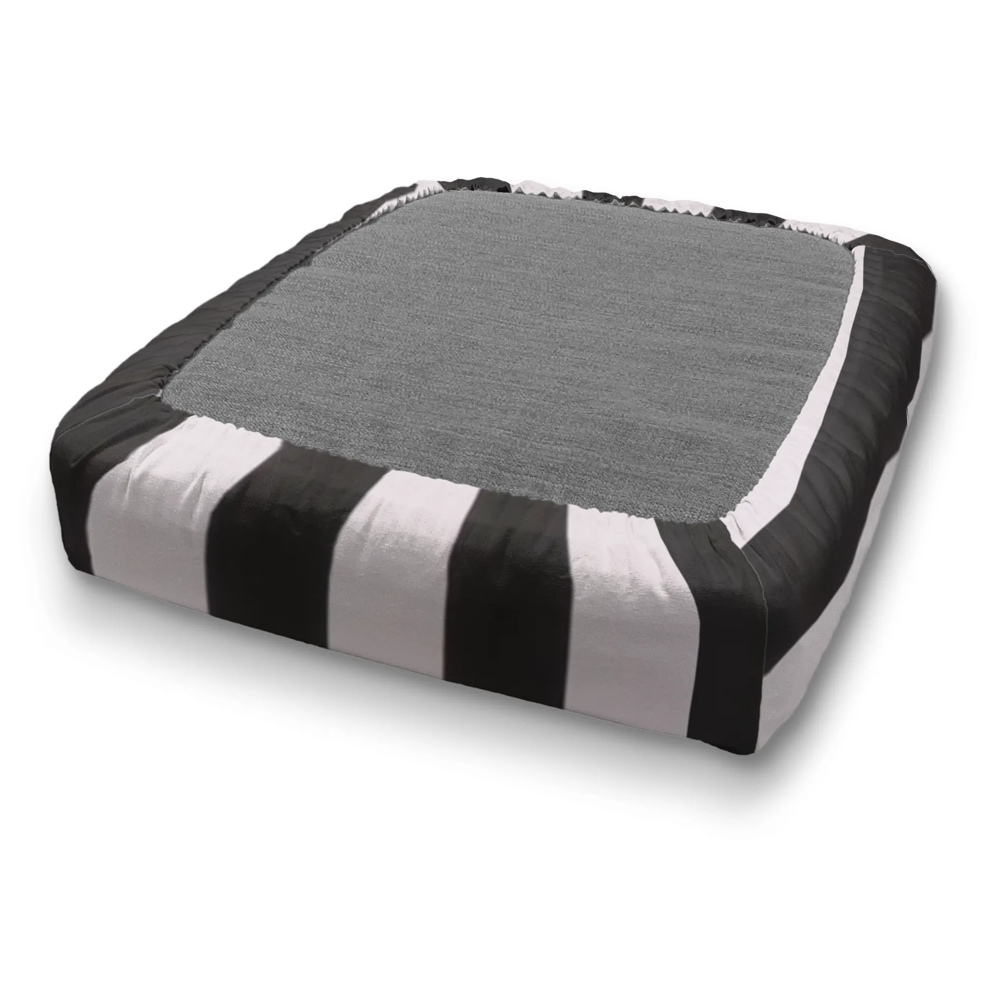 Custom Water Resistant Elastic Fitted & Protective Cushion Cover - Cabana Stripe