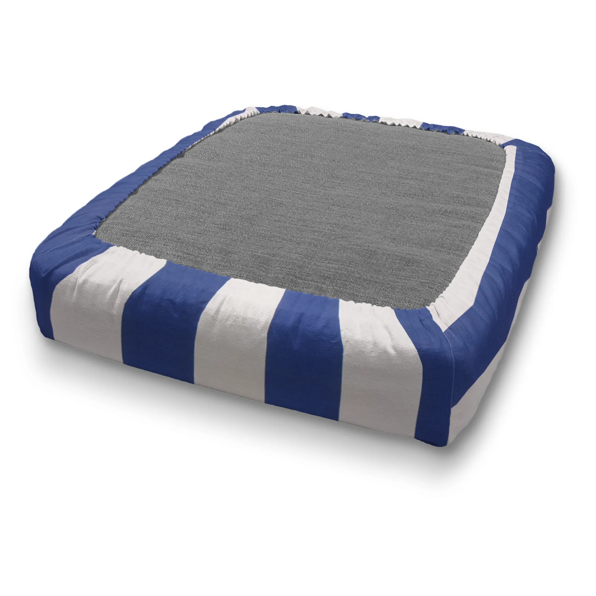 Custom Water Resistant Elastic Fitted & Protective Cushion Cover - Cabana Stripe