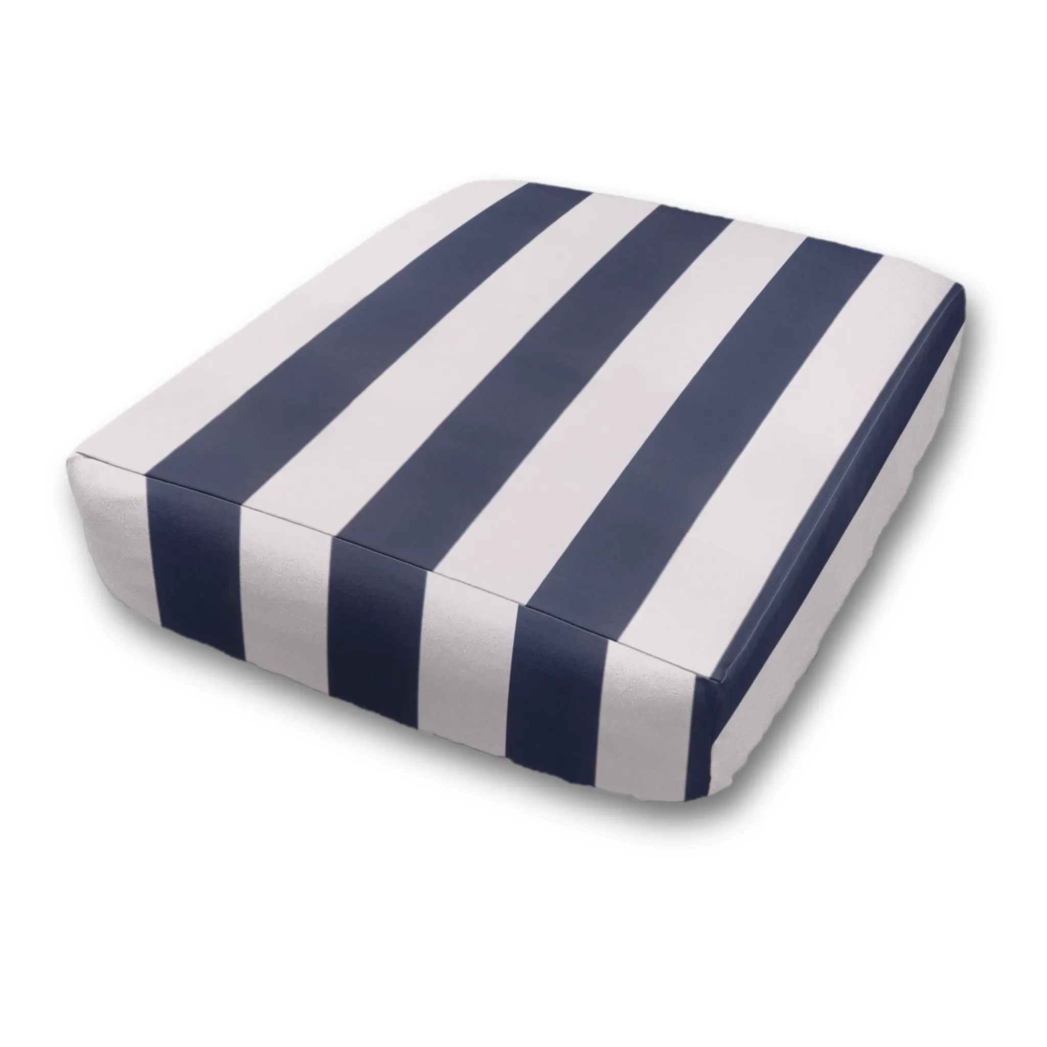 Custom Water Resistant Elastic Fitted & Protective Cushion Cover - Cabana Stripe