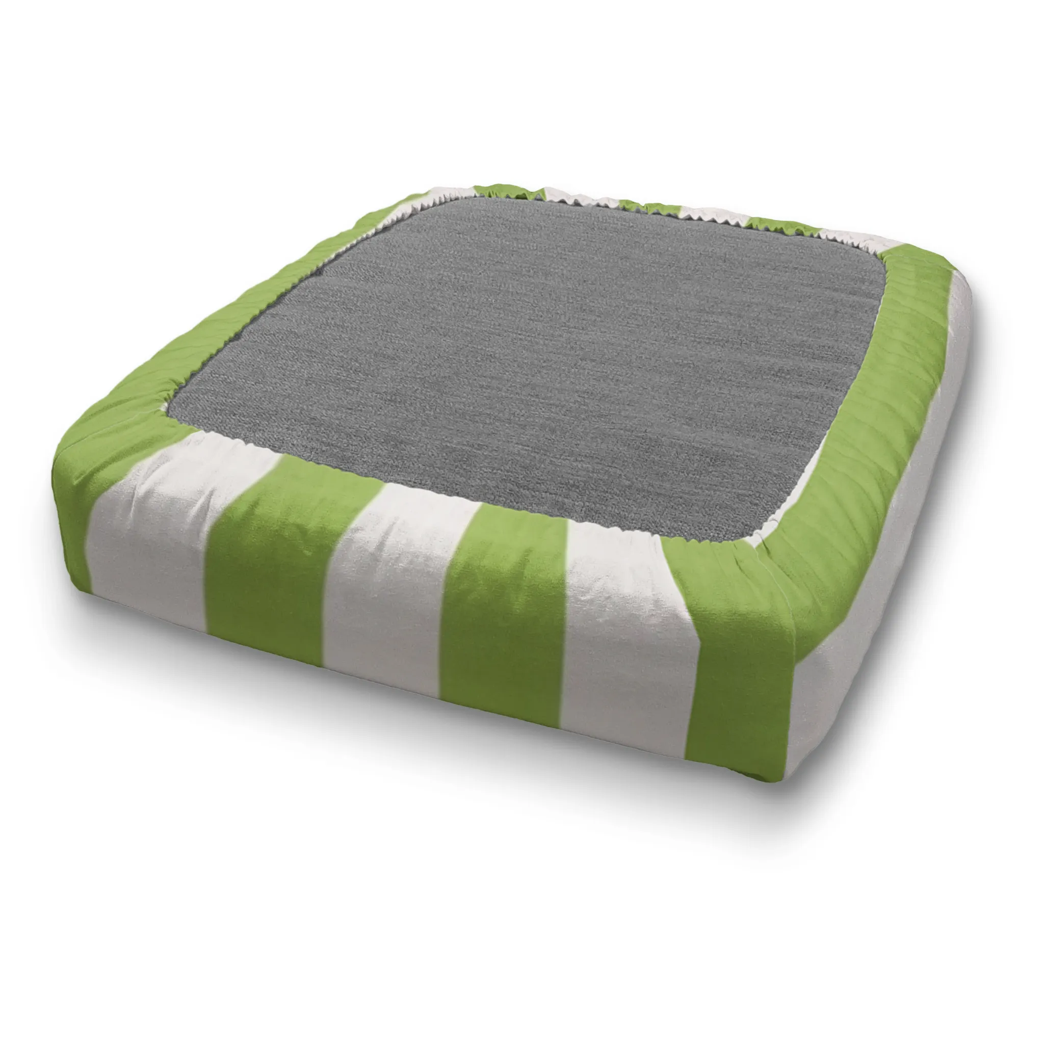 Custom Water Resistant Elastic Fitted & Protective Cushion Cover - Cabana Stripe