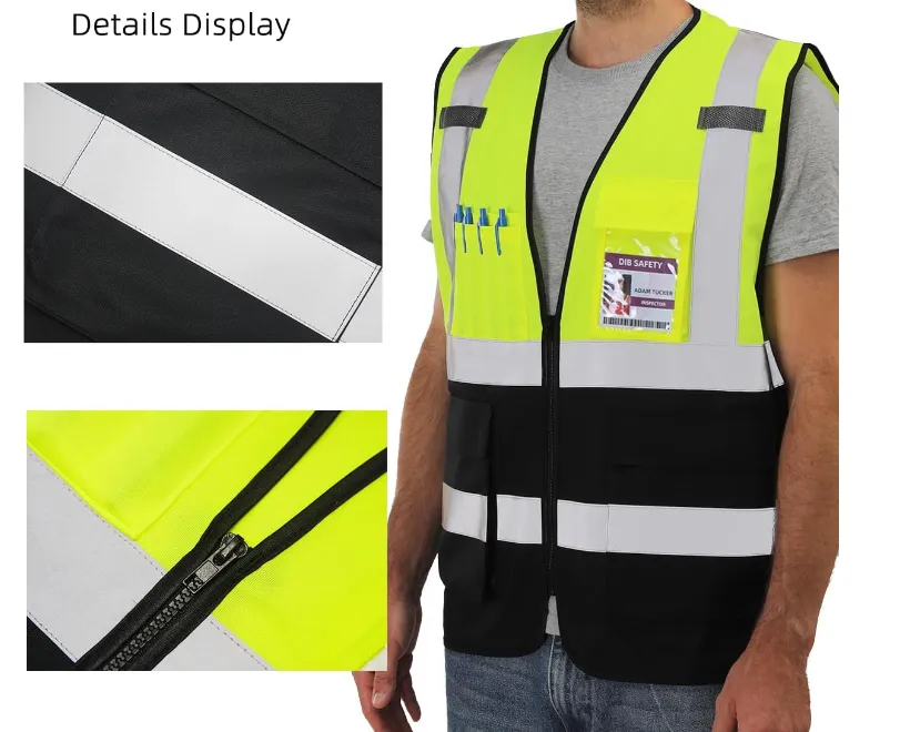 Dib Safety Reflective Vest - Yellow / Black