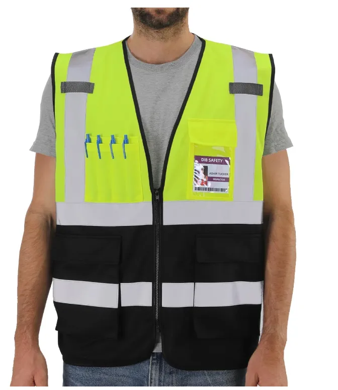 Dib Safety Reflective Vest - Yellow / Black