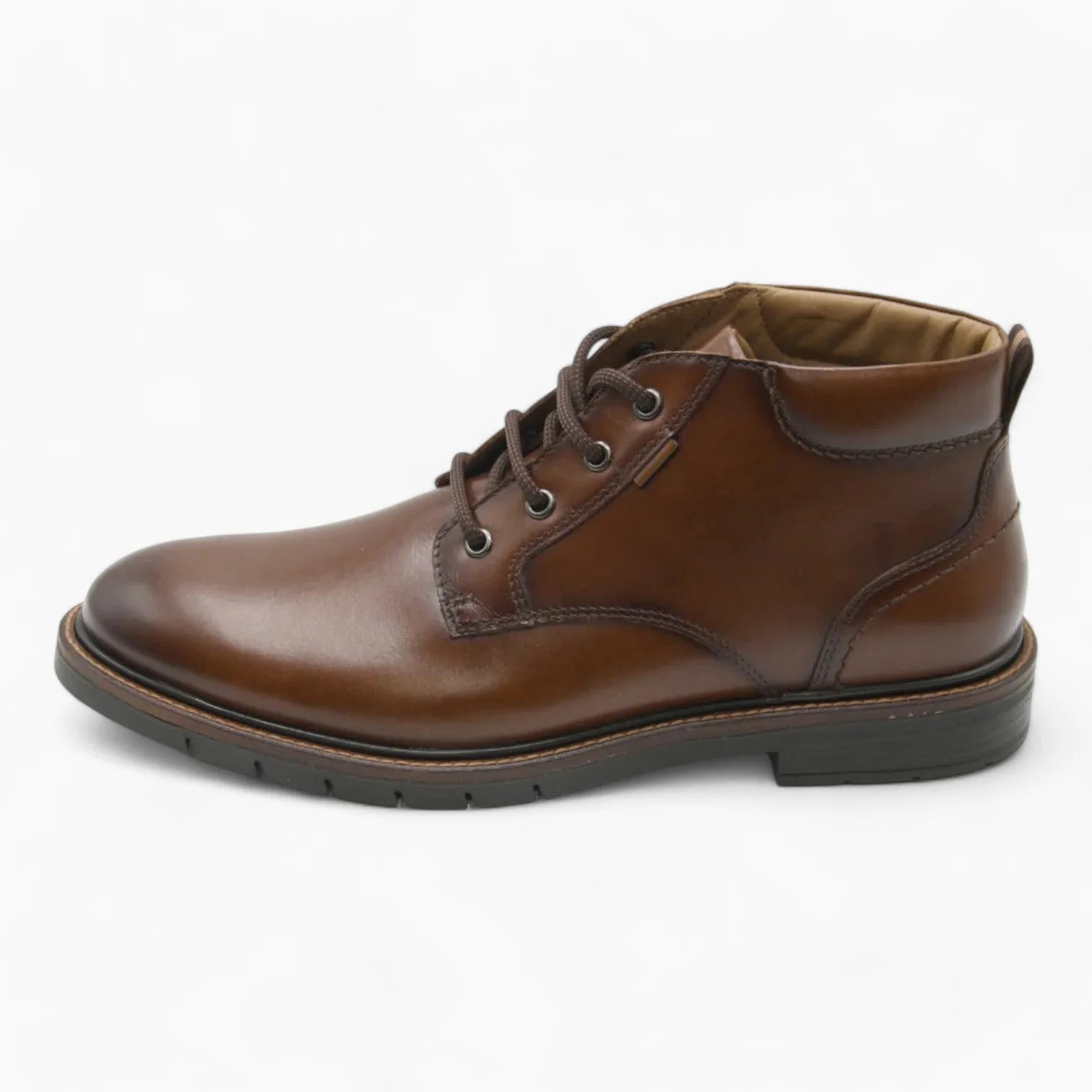 Dubarry Stalone Men's Brown Leather Boots – Durable & Stylish Lace-Up