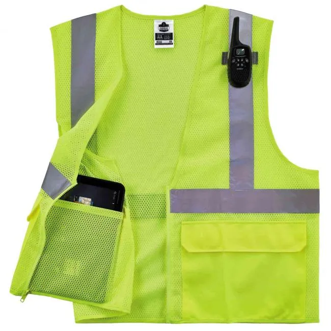 Ergodyne GloWear 8220Z Type R Class 2 Mesh Hi-Vis Safety Vest - Lime