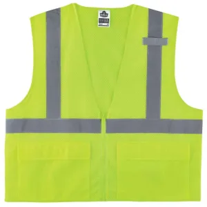 Ergodyne GloWear 8220Z Type R Class 2 Mesh Hi-Vis Safety Vest - Lime