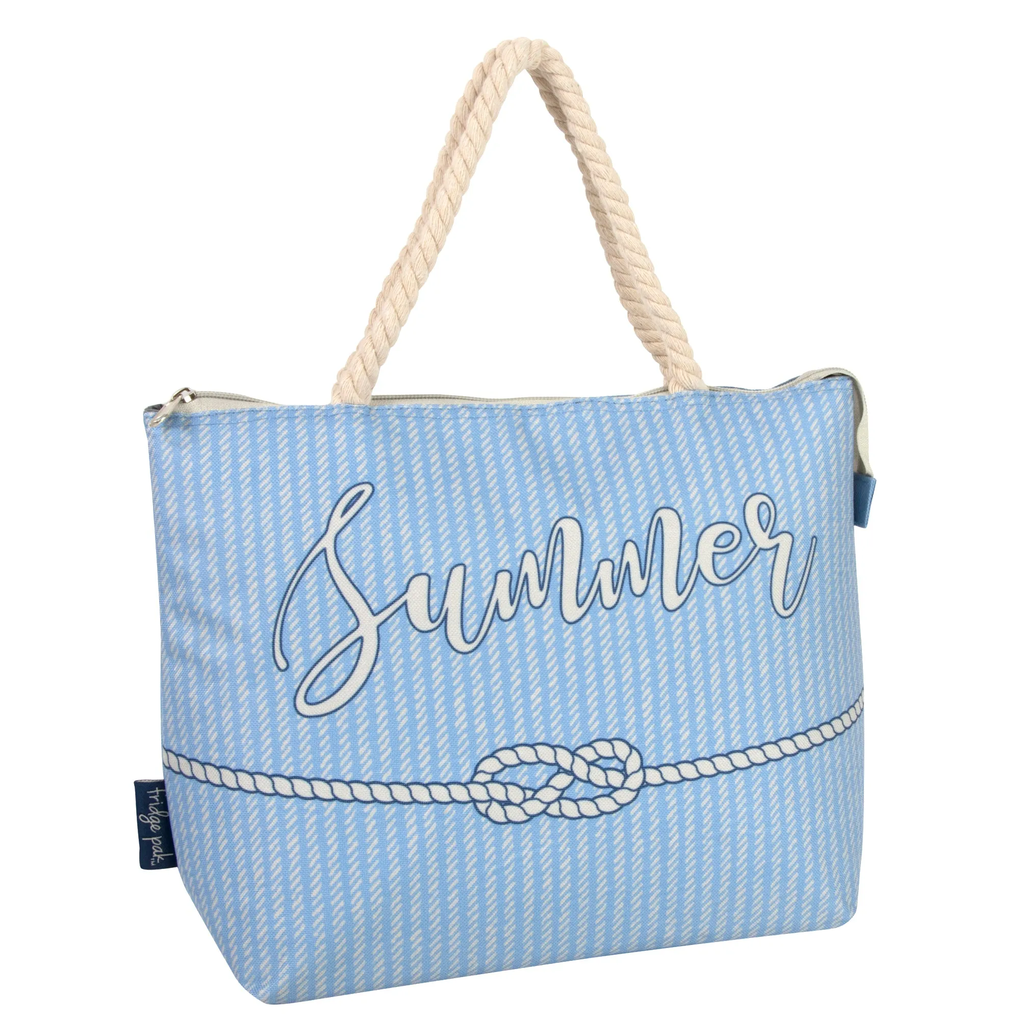 Fridge Pak Insulated Zippered Beach Totes - 2 Prints