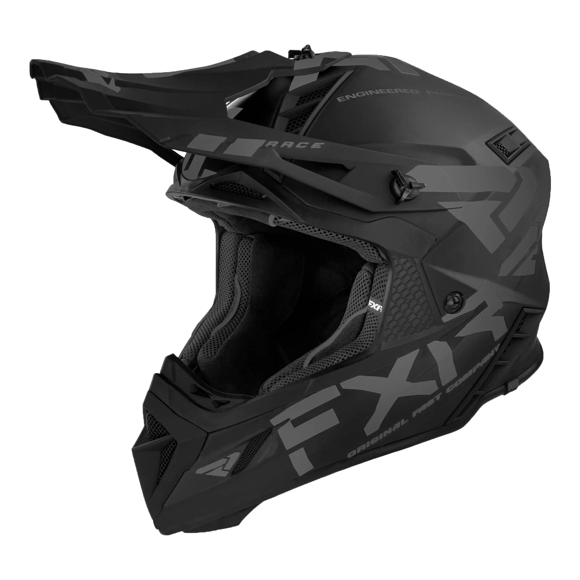 FXR Helium Prime Offroad Helmet w/ Auto Buckle Black