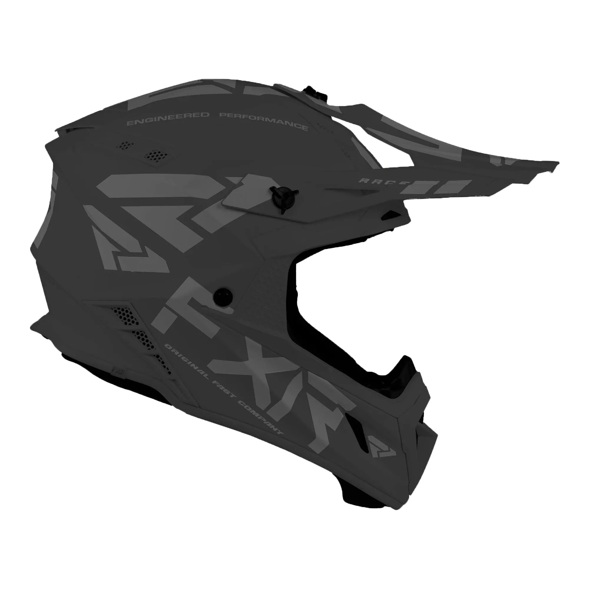 FXR Helium Prime Offroad Helmet w/ Auto Buckle Black