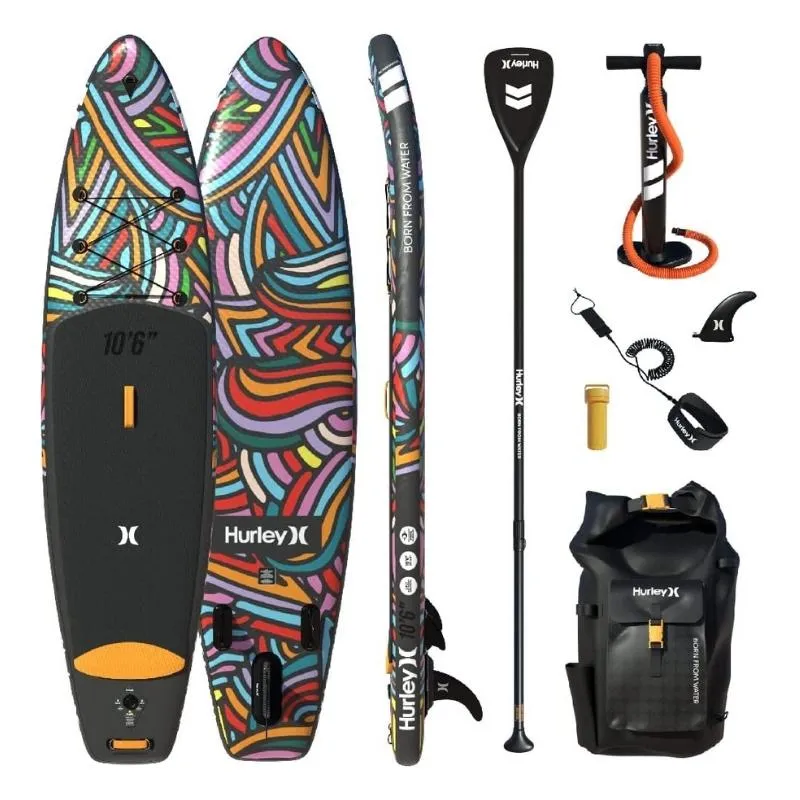 Hurley 10'6" PhantomTour Inflatable Paddle Board SUP - Wave