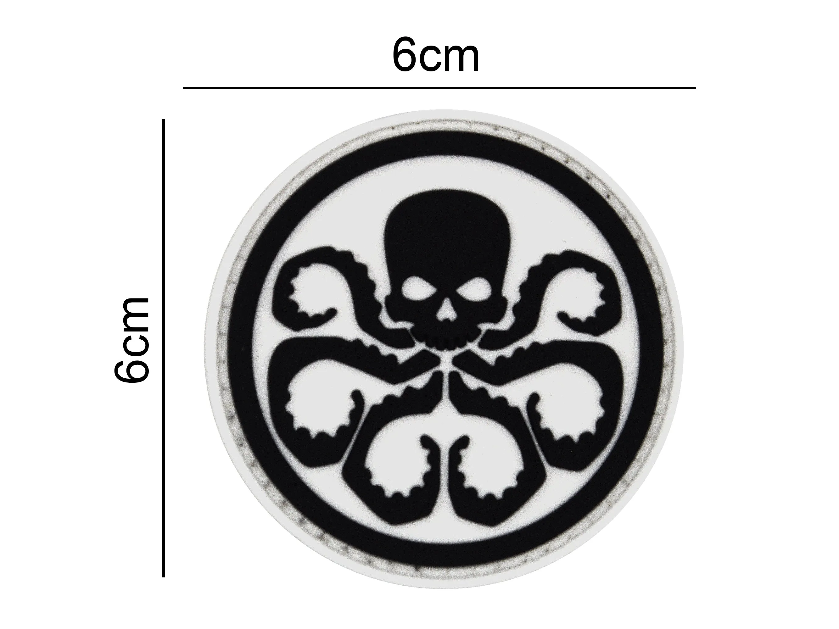 Hydra Skull Patch Black/White