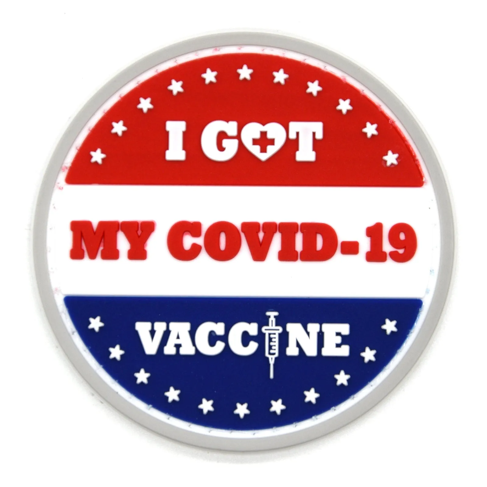 I Got My COVID-19 Vaccine Patch Red White & Blue