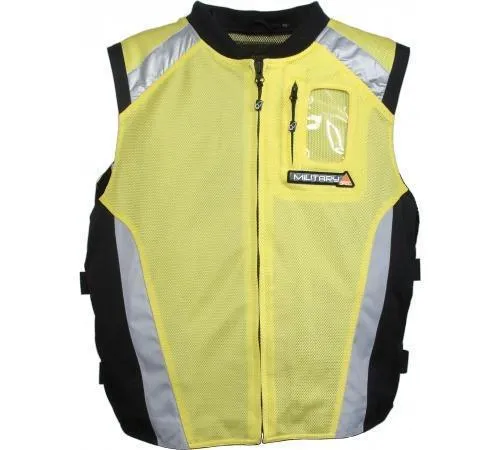 Joe Rocket 'Military Spec' Mens Yellow/Black Mesh Vest