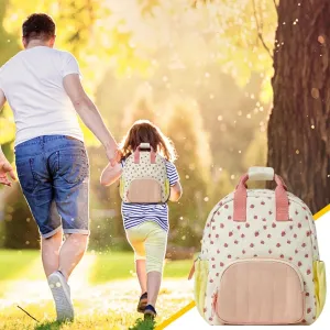 Kids Backpack Children'S Bag Baby Strawberry Print Backpack Schoolbag Backpack for School Office Supplies Kindergarten Children'S Backpack on Clearance