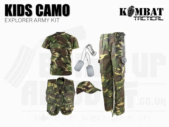 Kombat UK Kids Camouflage Explorer Army Kit - DPM