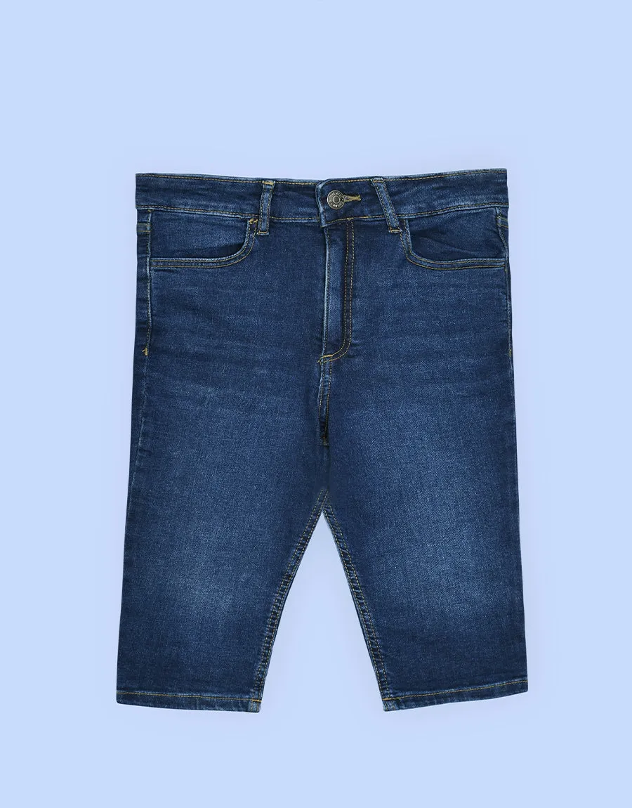 Ladies Denim Shorts - Indigo