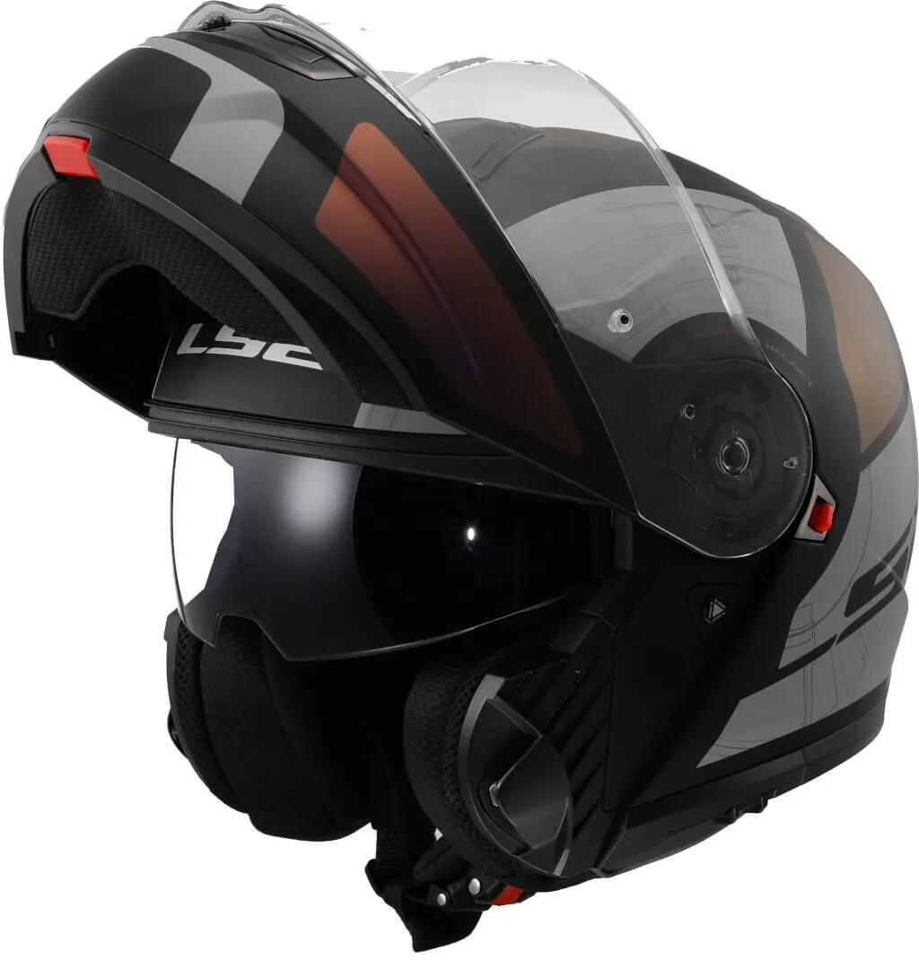 Ls2 Ff908 Strobe Ii Orion Modular Helmet  M.Black Purple Blue-06