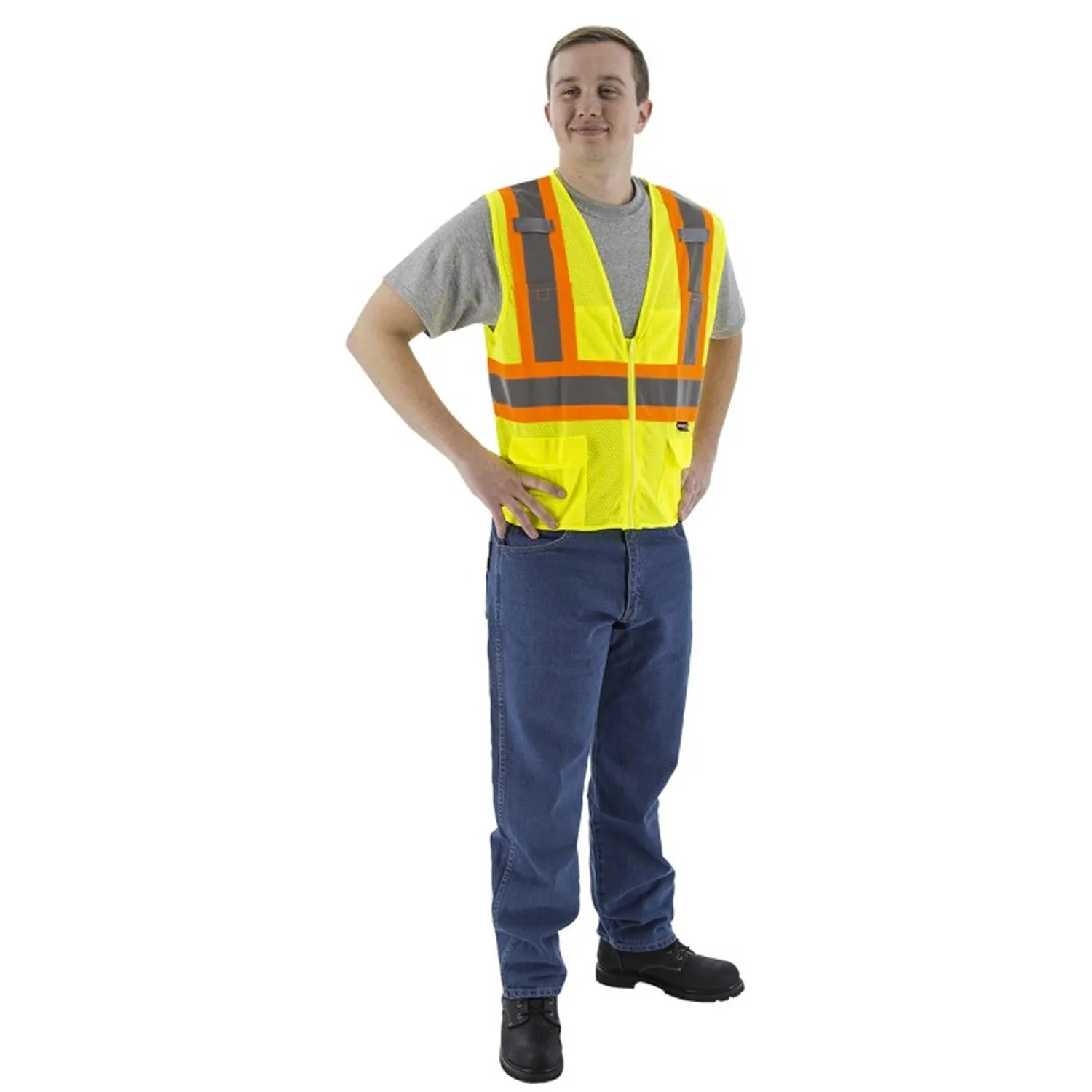 Majestic Class 2 Hi-Vis Mesh Safety Vest