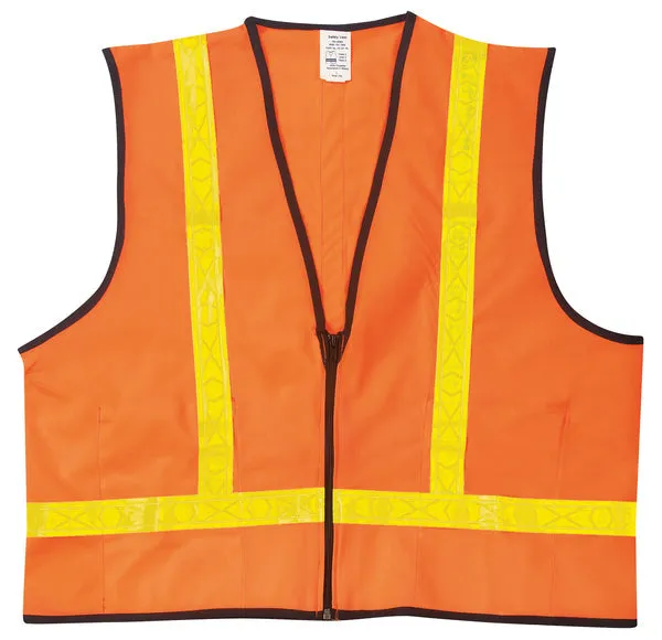 MCR Safety ANSI 100% Poly, Safety Vest, 1 3/8 Lime