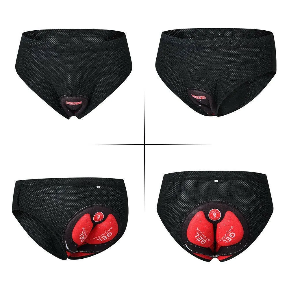 Men Bike Underwear Breathable Padded Bicycle Briefs Cycling Underwear Shorts