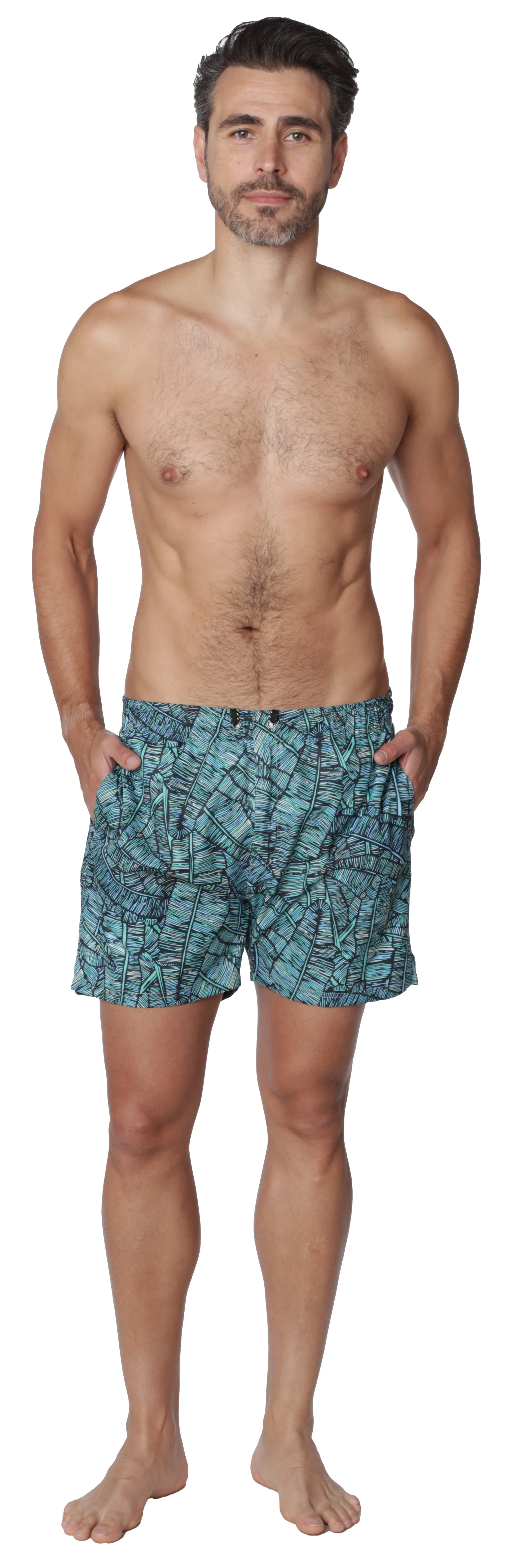 Men's Stretch Shorts with full boxer lining in designer prints