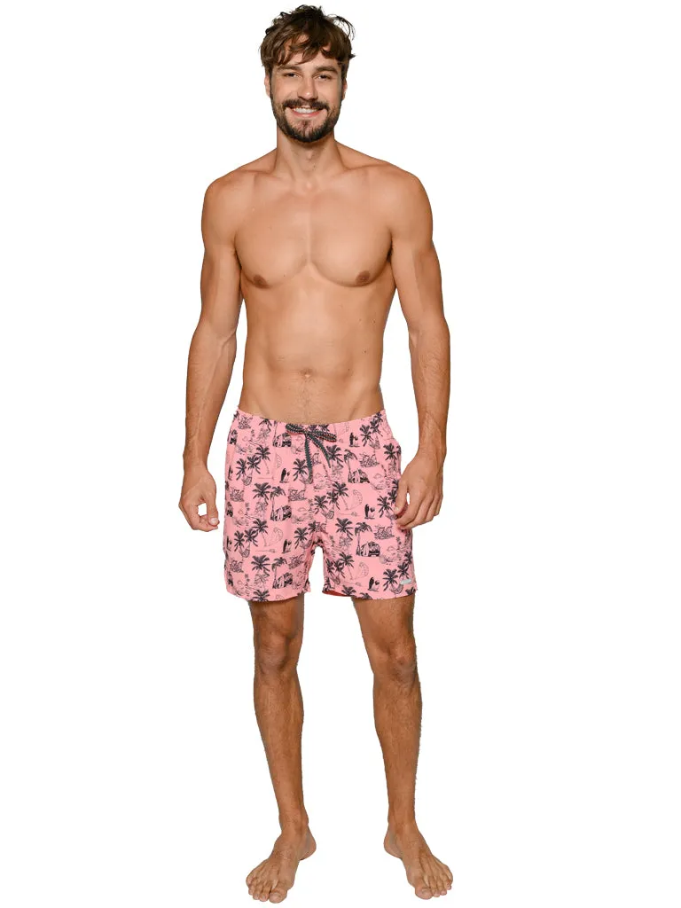 Men's Stretch Shorts with full boxer lining in designer prints