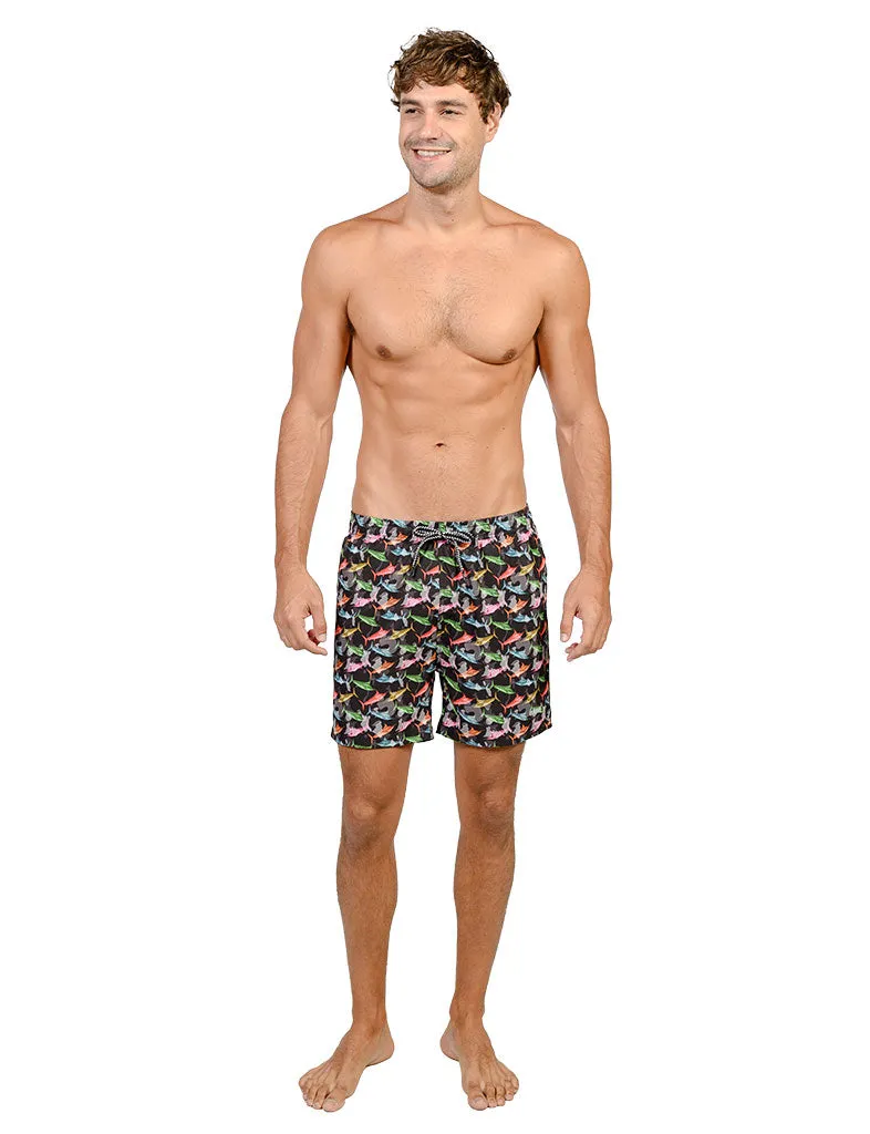 Men's Stretch Shorts with full boxer lining in designer prints