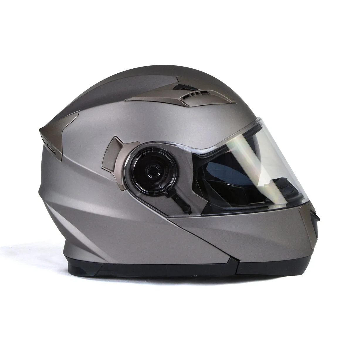 Milwaukee Helmets MPH9808DOT 'Ionized' Silver Advanced Motorcycle